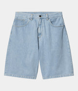 CARHARTT WIP BRANDON 반바지 I031921 블루 헤비 스톤 블리치드 - Shoelosophy