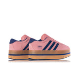 ADIDAS WOMENS GAZELLE JS3926 STACK GLOW PINK VICTORY BLUE - Shoelosophy