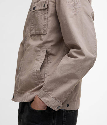 BARBOUR INTERNATIONAL STEVE McQUEEN WORKERS CASUAL MCA0976 BE51 TIMBERWOLF COTONE RIPSTOP - Shoelosophy