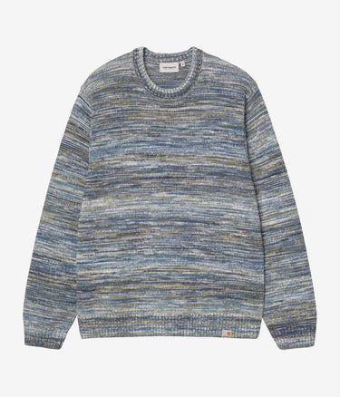 CARHARTT WIP KEENAN SWEATER I036171 GRADIENT DEEP NIGHT - Shoelosophy