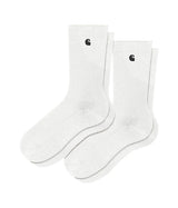 CARHARTT WIP MADISON SOCKS I036750 WEISS 2 PAAR PACK - Shoelosophy