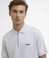 BARBOUR INTERNATIONAL LANGSTON JACQUARD POLO SHIRT MML1543BU41 SKY - Shoelosophy