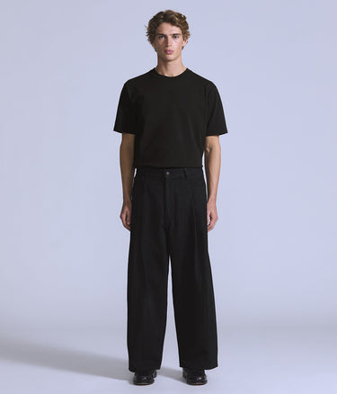 LEVI'S BLEU TAB PANTALON COURT À PLISSÉS LARGES A9136-0003 DARK STAR JAPANESE DENIM - Shoelosophy