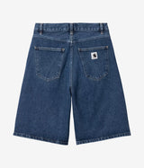 CARHARTT WIP WOMENS BRANDON SHORT I037021 WHITE RINSED - Shoelosophy