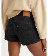 LEVI'S WOMENS 80S MOM SHORTS A4695-0000 BLACK STONE WASHED - Shoelosophy