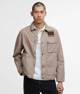 BARBOUR INTERNATIONAL STEVE McQUEEN WORKERS CASUAL MCA0976 BE51 TIMBERWOLF COTONE RIPSTOP - Shoelosophy