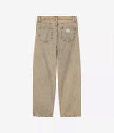 CARHARTT WIP LANDON PANT I035820 BLUE LEATHER GARMENT DYED - Shoelosophy
