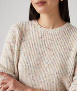 LEVI'S WOMENS SNOWFLAKE PULLOVER A9283-0000 SUNNY CREAM CONFETTI - Shoelosophy