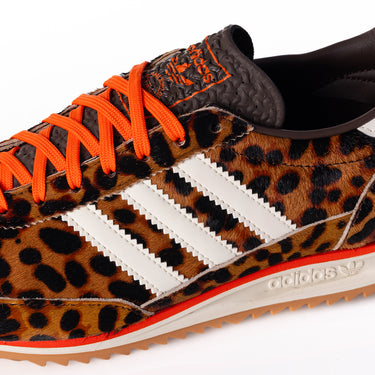 ADIDAS WOMENS SL 72 OG JI0189 DARK BROWN OFF WHITE LEOPARD PRINT - Shoelosophy