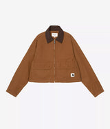 CARHARTT WIP 여성 프레스콧 재킷 I036512 블랙 가먼트 다이 염색 - 신발염증