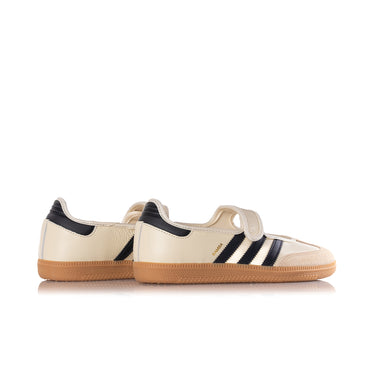 ADIDAS WOMENS SAMBA JANE JR7338 CREAM WHITE BLACK - Shoelosophy