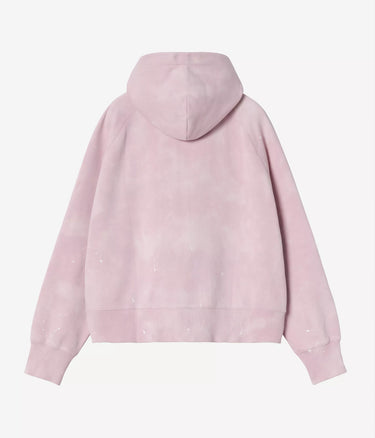 CARHARTT WIP WOMENS HOODED PAINTER JACKET I036842 HORTENSIA DESTROY WASH SPLATTER - Shoelosophy