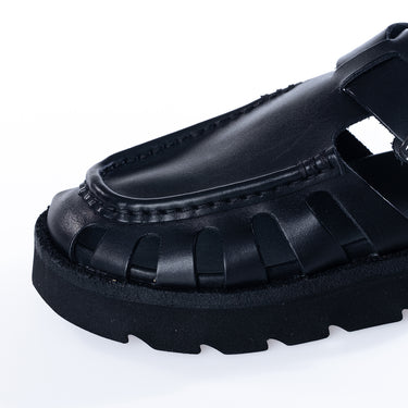 CLARKS ORIGINALS WOMENS MEARE BUCKLE BLACK LEATHER - Shoelosophy