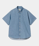 CARHARTT WIP LUCAS SHIRT I034575 BLUE BLEACHED - Shoelosophy