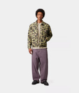 CARHARTT WIP DUCK 디트로이트 재킷 I034281 CAMO DUCK 그린 스톤 워시드 - 신발염증