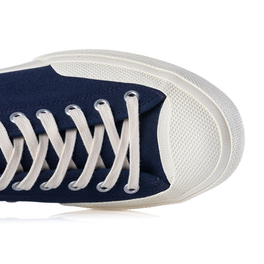 SUPERGA ARTIFACT 2432 WORKS LOW CUT COTTON CANVAS NAVY OFF WHITE - Shoelosophy