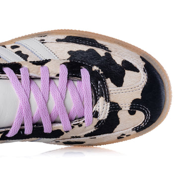 ADIDAS WOMENS HANDBALL SPEZIAL KJ0090 COW PRINT BLISS LILAC - Shoelosophy