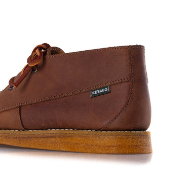 SEBAGO CAMPSIDES DAKOTA 731228W BROWN TAN WAXED NABUK - Shoelosophy