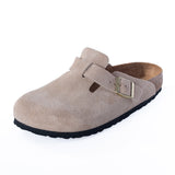 BIRKENSTOCK BOSTON BS SANDCASTLE 1030883 HERGESTELLT IN DEUTSCHLAND WILDLEDER - Shoelosophy