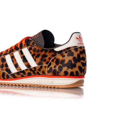 ADIDAS WOMENS SL 72 OG JI0189 DARK BROWN OFF WHITE LEOPARD PRINT - Shoelosophy