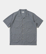 UNIVERSAL WORKS SUMMER OVERSHIRT P34036 PALE BLUE CHECK - Shoelosophy