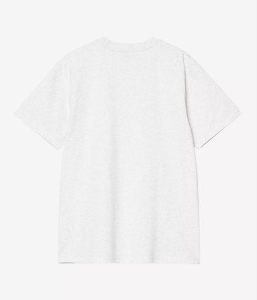 CARHARTT WIP AMERICAN SCRIPT T-SHIRT I029956 ASH HEATHER - Shoelosophy