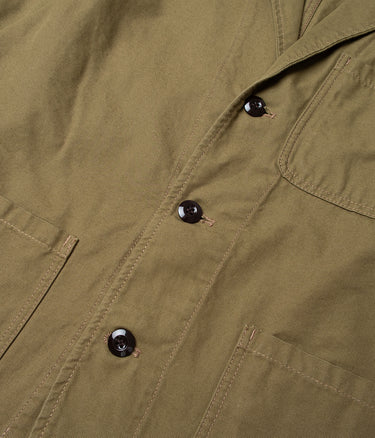 CHESAPEAKE'S PEMBROKE BLAZER JACKET MICRO CANVAS MILITARY GREEN - Shoelosophy