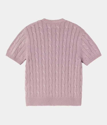CARHARTT WIP WOMENS CARTER KNIT T-SHIRT I035181 PINK FOG - Shoelosophy