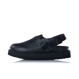 SCHOLL BLAKE CLOG BOLD F00642 DAMENSANDALE AUS SCHWARZEM LEDER - Shoelosophy