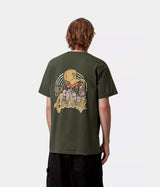 Carhartt WIP CHEDDA T-SHIRT I035428 OPUNTIA HEAVY STONE WASH - Shoelosophy
