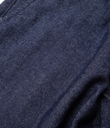 CHESAPEAKE'S WOOL HBT OFFICER CHINO INDIGO HERRINGBONE - Shoelosophy