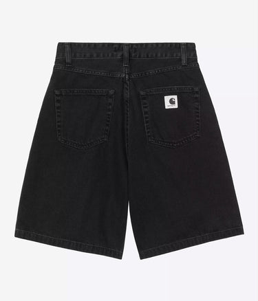 CARHARTT WIP WOMENS HIGH SHORT I033345 BLACK STONE WASHED - Shoelosophy