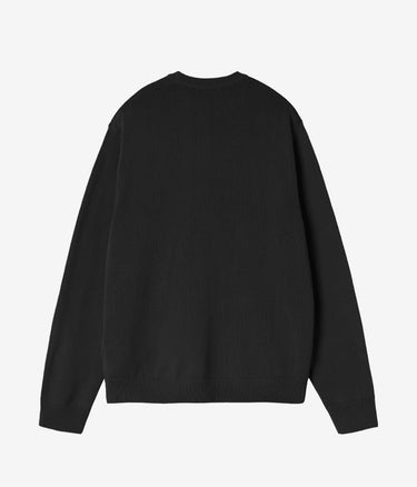 CARHARTT WIP KORI SWEATER BLACK GARMENT DYED - Shoelosophy