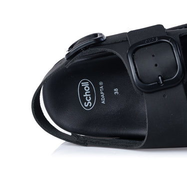 SCHOLL BLAKE 2 STRAPS BOLD F00663 DAMENSANDALE AUS SCHWARZEM LEDER - Shoelosophy