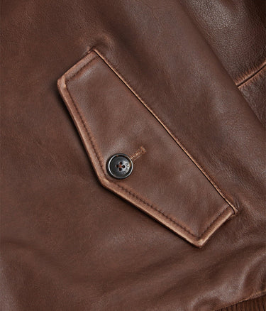 BARACUTA-LEDER G9 ALTES ENGLISCHES LEDER BRCPS1127 SCHOKOLADENBRAUN - Shoelosophy