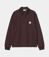 CARHARTT WIP POLO SWEATSHIRT I035532 PALISANDER - Shoelosophy