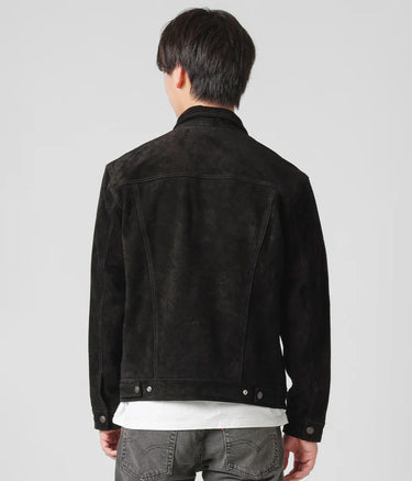 LEVI'S HIGHLAND SWEET SUEDE TRUCKER JACKET A5828-0001 BLACK - Shoelosophy
