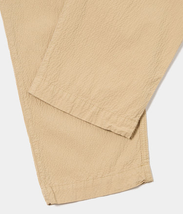 UNIVERSAL WORKS MILITARY CHINO 32528 SEERSUCKER II SAND - Shoelosophy