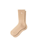 CARHARTT WIP HUDSON SOCKS I035135 PEANUT CHALK WASH - Shoelosophy