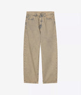 CARHARTT WIP LANDON PANT I035820 BLUE LEATHER GARMENT DYED - Shoelosophy