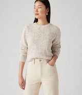 LEVI'S WOMENS SNOWFLAKE PULLOVER A9283-0000 SUNNY CREAM CONFETTI - Shoelosophy