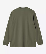 CARHARTT WIP CHASE 긴팔 티셔츠 I026392 LEAF GREEN - Shoelosophy