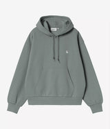 CARHARTT WIP WOMENS HOODED CASEY SWEATSHIRT I032644 VELVET GREEN - Shoelosophy