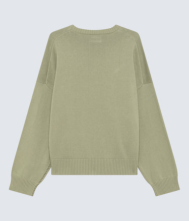 AMISH SUPPLIES CREW NECK GREY PULLOVER SAGE MOSS GREEN - Shoelosophy
