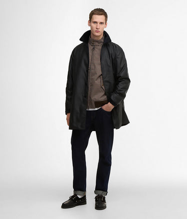 BARBOUR X BARACUTA TRENCHCOAT BRCOS1157 WAX NAVY - Shoelosophy