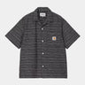 CARHARTT WIP GELLAR SHIRT I035569 JACQUARD SCHWARZ GESPÜLT - Shoelosophy