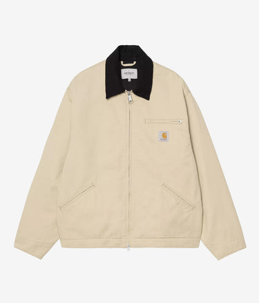 CARHARTT WIP OG DETROIT JACKET I036489 BARCHAN BLACK RINSED - Shoelosophy
