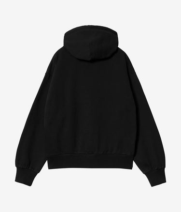 CARHARTT WIP WOMENS HOODED CASEY SWEATSHIRT I032644 SCHWARZ - Shoelosophy