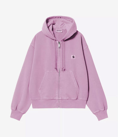 CARHARTT WIP WOMENS HOODED NELSON JACKET I033830 SANFTES LILA STÜCKSTÜCKGEFÄRBT - Shoelosophy