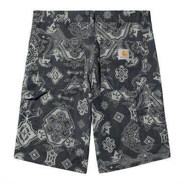 CARHARTT WIP SINGLE KNEE SHORT I030767 VERSE PRINT SCHWARZ - Shoelosophy